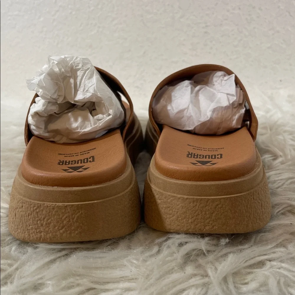 Cougar Ponyo Brown Slip On Sandals Size 8 Made In Spain NEW - Picture 5 of 13
